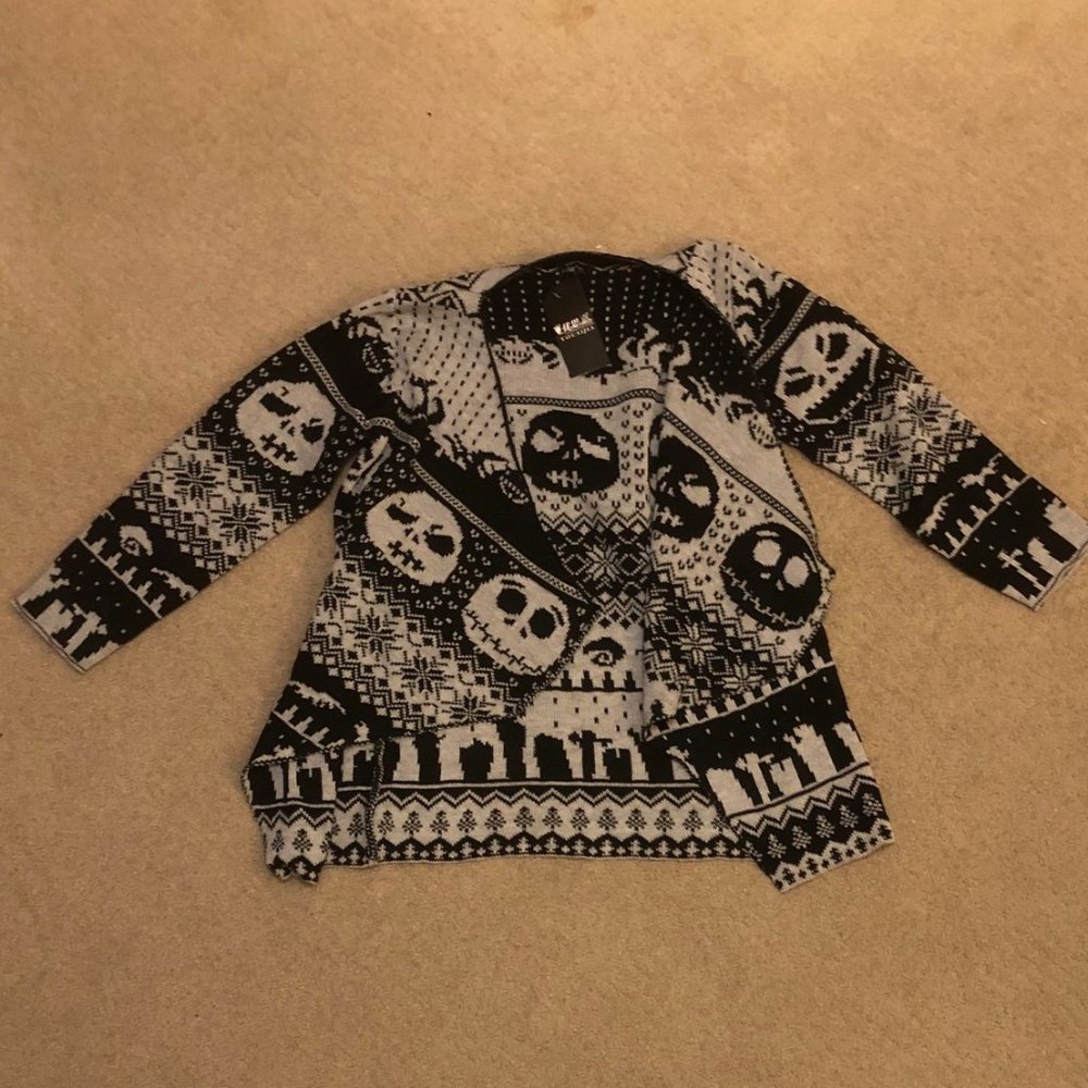 "The Nightmare Before Christmas" Jack Skellington Cardigan